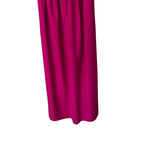 Jill Jill Stuart Size 8 Fuchsia Dayglo Deep V-Neck Bridesmaid Gown Dress NWT - Picture 7 of 16